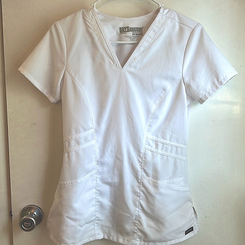 Grey’s Anatomy White Medical Scrub Top